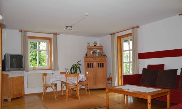 Heuboden Essbereich
