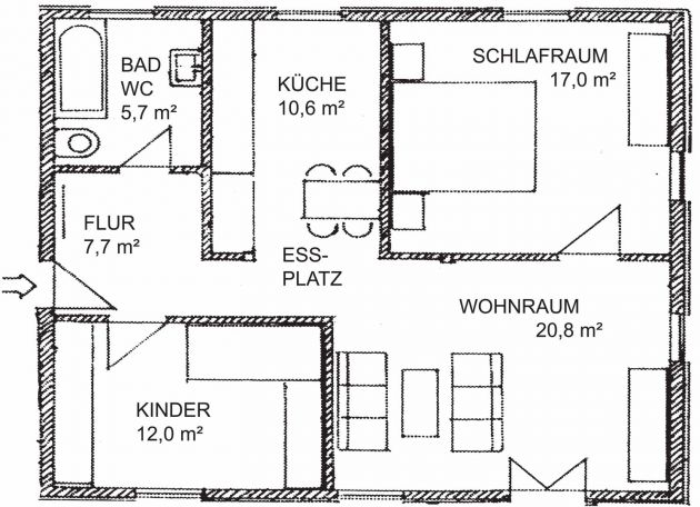 Grundriss Heuboden